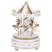 Music Box Merry Go Round Music Box Room Decorations Rotatable Wind Up Music Box Best Gifts Gift for Boys Girls