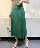 №✕♝ Aiden001 Average Size (45-70Kg) High Elasticity Non-Ironing Womens Swing Skirt Mid-Length Irregular Loose Versatile Pleated Skirt B-007