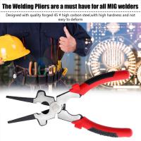 【YY】8"; Multi-Function Welding Pliers for MIG Welder Torch Nozzle Spatter Cleaning TIP Installation Removing Wire Cutting