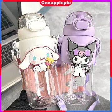 350ml Sanrio Cinnamoroll Anime Kuromi Melody Thermos Mug Cartoon Kawaii  Sports Water Bottle Coffee Cup Kids Water Bottle Gift