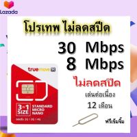 ซิมโปรเทพ 30-8  Mbps ไม่ลดสปีด เล่นไม่อั้น +โทรฟรีทุกเครือข่ายได้ แถมฟรีเข็มจิ้มซิม