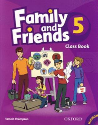Bundanjai (หนังสือคู่มือเรียนสอบ) Family and Friends 5 Class Book Multi ROM (P)