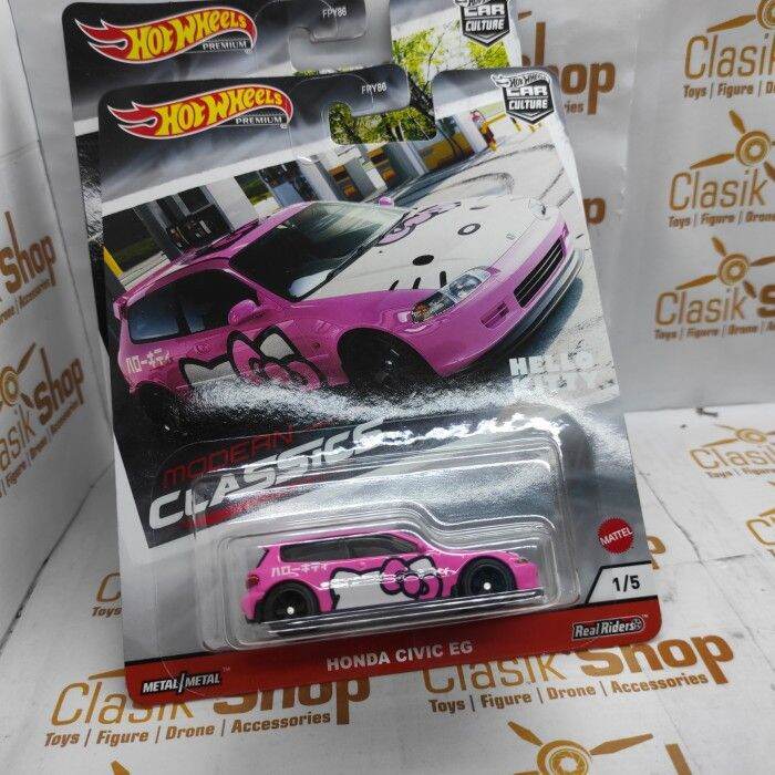 Hot Wheels Honda Civic EG Pink Hello Kitty Modern Classics