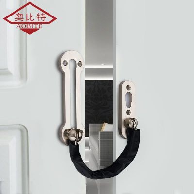 AOBT Anti-theft Stainless Steel Hotel Door Chain Latch Safety Guard Security Lock Security Limiter Tools Hardware for Home Door Door Hardware Locks