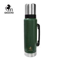 1ชิ้น/ชุดกาโชสแตนเลสฟิล์มสูญญากาศ Yerba Mate Thermos,จะงอยปาก1.2L ขวดน้ำฉนวนควมร้อนความร้อน,ง่ายต่อการเดินทาง