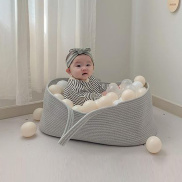 Baby Sleeping Bed Comfortable Super Soft Cotton Rope Newborn Travel Baby