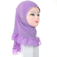 Muslim Kids Girls Hijab Amira Islamic Scarf One Piece Turban Hat Underscarf Instant Ready To Wear Head Wrap Shawl Ramadan Arab