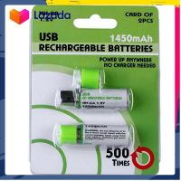 GreenEarth USB AA USB Rechargeable Batteries 1450mAh | Quick Charge USB Charger ถ่านชาร์จ 2A ชาร์จ Free Shipping