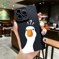 Transparent Aesthetic Silicone Shockproof Cute Duck Case Compatible for IPhone 14 Pro Max 13 12 11 6S 7 8 14 Plus XS X XR Soft Couple Casing Phone Precticer