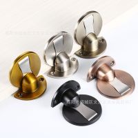 304 Stainless Steel Magnet Door Stops  Door Stopper Magnetic Door Holder Toilet Glass Door Hidden Doorstop Furniture Hardware Door Hardware Locks