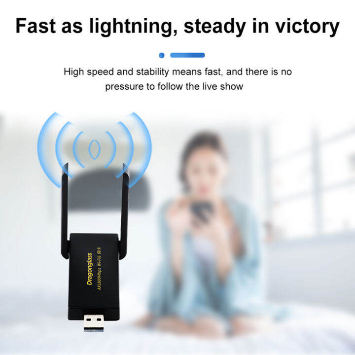 1800mbps-wifi-6-usb-3-0-adapter-802-11ax-2-4g5ghz-wifi6ไร้สาย-dongle-การ์ดเครือข่าย-rtl8832au-รองรับ-win-1011สำหรับ-pc