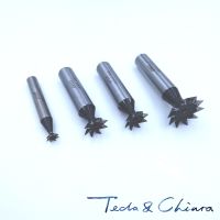 6mm-45mm x 45 60 องศา HSS ตรงก้านประกบร่องร่องตัด End Mill 6 8 10 12 14 16 18 20 25 30 32 35 40 45 มม. *