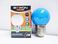 หลอดปิงปอง หลอดไฟ BULB LED 3W Bewon สี