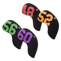 4 Pieces Golf Iron Headcover Neoprene Non Slip Club Head Covers Black