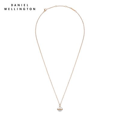 Daniel Wellington Aspiration Necklace Rose gold White - Necklace for women and men - Jewelry collection - Unisex สร้อยคอTH