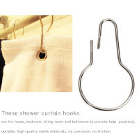 20PCS Curtain Hook Rings Metal Curtain Hanging Clip For Bathroom Shower Rods Glide Roller Hook Holder Home Accessories