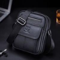 BULL CAPTAIN Casual Mens Shoulder Bags Business Messenger Bag high-Quality Mens Cow Leather Bags