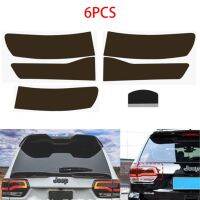 TM 6PCS Rear Tail Light Tint Overlay Vinyl Light Cover Decal for 2014 - 2021 Jeep Grand Cherokee Car Accessories