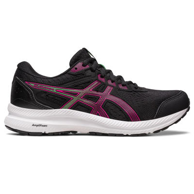 ASICS :  GEL-CONTEND 8 WOMEN RUNNING รองเท้า ผู้หญิง รองเท้าผ้าใบ รองเท้าวิ่ง ของแท้  BLACK/PINK RAVE