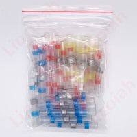 50pcs Heat Shrink Solder Sleeves Wire Crimp Butt Terminals Connectors 1.5-6.0mm