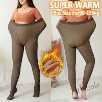 【hot sale】♛ D19 Plus Size Winter Warm Leggings Women High Waist Stretchy Fleece Leggins Winter Skinny Thermal Pant High Elastic Velvet Slim Legging