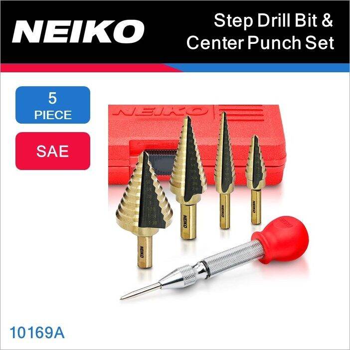 Neiko Step Drill Bit and Center Punch 10169A Lazada PH