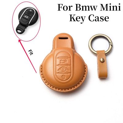 Leatner Handmade Car Key Case Cover For BMW Mini Cooper JCW F54 F55 F56 F57 F60 Clubman Countryman Car Auto Accessories