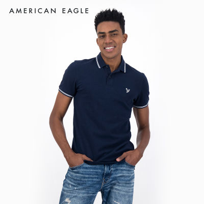 American Eagle Slim Fit Pique Polo Shirt เสื้อโปโล ผู้ชาย ทรงสลิม (NMPO 018-9150-410)