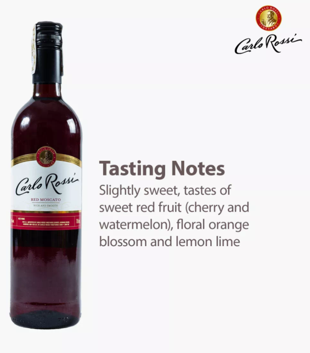 Carlo Rossi Red Moscato 750ml Lazada PH