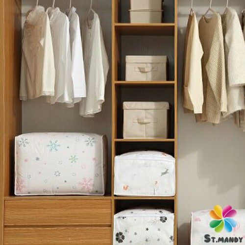 กระเป๋าเก็บผ้านวม-จัดกระเป๋าเก็บของ-ถุงเก็บผ้าห่ม-quilt-storage-bag