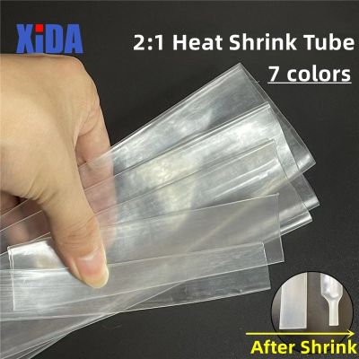 1 Meter Heat Shrink Tube Black Transparent Wrap Wire Sell Connector Heat Shrinkable Tubing Wrap Wire Kits 2:1 Heat Shrink Tubing