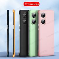 สีลูกอมเคสกันกระแทกบางเฉียบไร้กรอบสำหรับ Huawei Nova 7 Pro SE P50 Pro Plus เคสโทรศัพท์ PC แบบแข็งที่บางเฉียบ