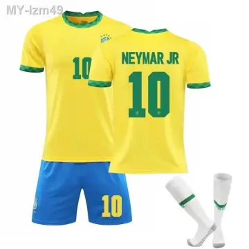 Dog T-Shirt, Dogs Football Jersey Brazil No. 10