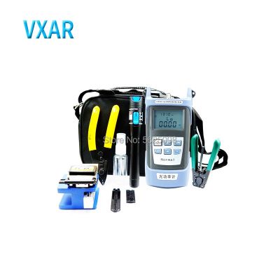 ❈ Good Price Fiber optic FTTH tool kit with Fiber Cleaver and Optical Power Meter and Wire stripper miller clamp