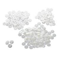 【CW】 50 pcs T3 KAM SNAPS press studs Scrapbook Sewing buttons white