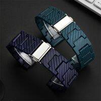 20 22MM Carbon Fiber Strap For Samsung Galaxy 4 6 Classic 5 Pro/Active 2 40/44mm Gear S3 Bracelet Huawei watch GT/2e/3/Pro Band