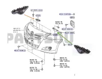 ตัวยึดกันชนหน้า ซ้าย ขวา กริ๊ปล๊อกกันชนหน้า สำหรับโตโยต้า Toyota แท้ VIOS Gen2 2008 2009 2010 2011 2012 2013