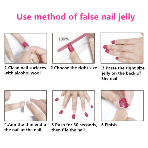 fake-nail-cute-short-nail-long-nail-fresh-nail-sticker-fake-nail-with-glue-false-nails-lk-r