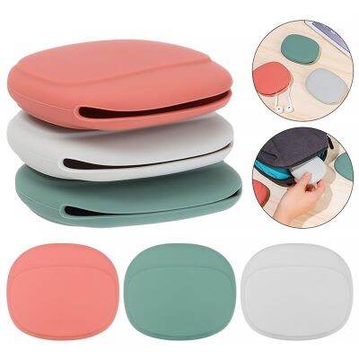 Headphone Storage Box Silicone Earphone Data Cable U Disk Organizer Cute Coins Purse Case Bag Home Travel Business Trip