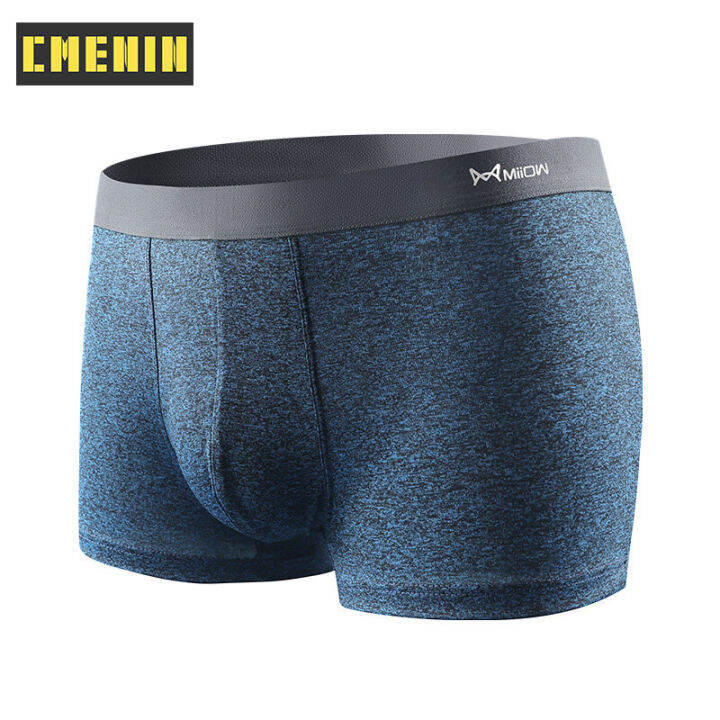 cmenin-miiow-4pcs-ไนลอนต้านเชื้อแบคทีเรียกางเกงในชายนักมวยกางเกงขาสั้นกางเกงชั้นในเซ็กซี่นุ่มชุดชั้นในชายนักมวยชาย-m1040