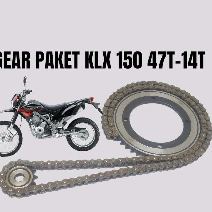 GEAR SET GEAR PAKET KLX 150 BAHAN BAJA BAKAR Lazada Indonesia
