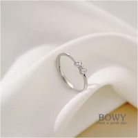 s925 Bowy ring แหวนเงินแท้  ใส่สบาย เป็นมิตรกับผิว สามารถปรับขนาดได้