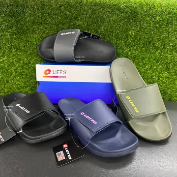 🌟READY STOCK🌟 LOTTO SLIDES SANDAL SOFT CUSHION SLIPPER HIGH DENSITY  RUBBER SELIPAR LELAKI LOTTO 拖鞋 | Shopee Malaysia
