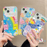 Y12 Y02 Y17 Y35 Y16สำหรับ Vivo,เคส Y15 Y93 Y02S Y22 Y91 Y30 Y21s V25 Y50 Y95 Y12s Y15A การ์ตูนเส้นขยุกขยิกสีรุ้งน่ารักรูปลอกอากาศสีรุ้งน่ารัก