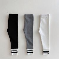 2022 Autumn New Baby Girl Cotton Leggings Baby Boy Casual Pants Infant Kids Striped Closure Pants Newborn Bottoming Pants 0-24M