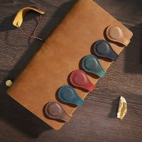 Fromthenon Double-sided Leather Magnetic Bookmark Handmade First Layer Cowhide Travelers Notebook Planner Decorative Accessories