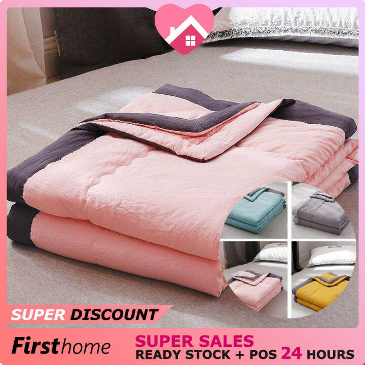 💕1stHome💕Cotton Blanket Comforter Quilts Washable Single Double Bed