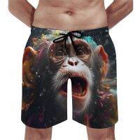 บอร์ดสั้น Monkey Casual Swimming Pants Liquid Splash Exploration Man กีฬาแห้งเร็วคุณภาพสูง กางเกงขาสั้นชายหาดขนาดบวก XS-5XL