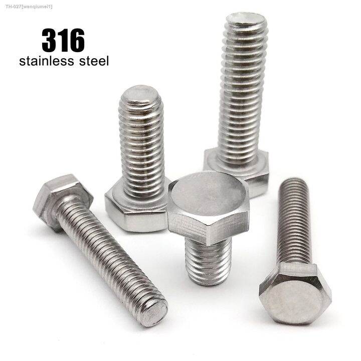 1-2-5-10pcs-high-quality-m3-m4-m5-m6-m8-m10-m12-din933-316-a4-80-stainless-steel-outer-external-hex-hexagon-head-cap-bolt-screw