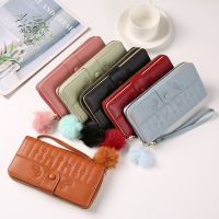 กระเป๋าถือกระเป๋าใส่เงิน Dompet Pelajar ขนาดเล็กกระเป๋าคลัทช์ซิปยาวโทรศัพท์รูปทรงการ์ดกระเป๋าใส่ของ Dompet Koin มีซิปกระเป๋าสตางค์หนัง